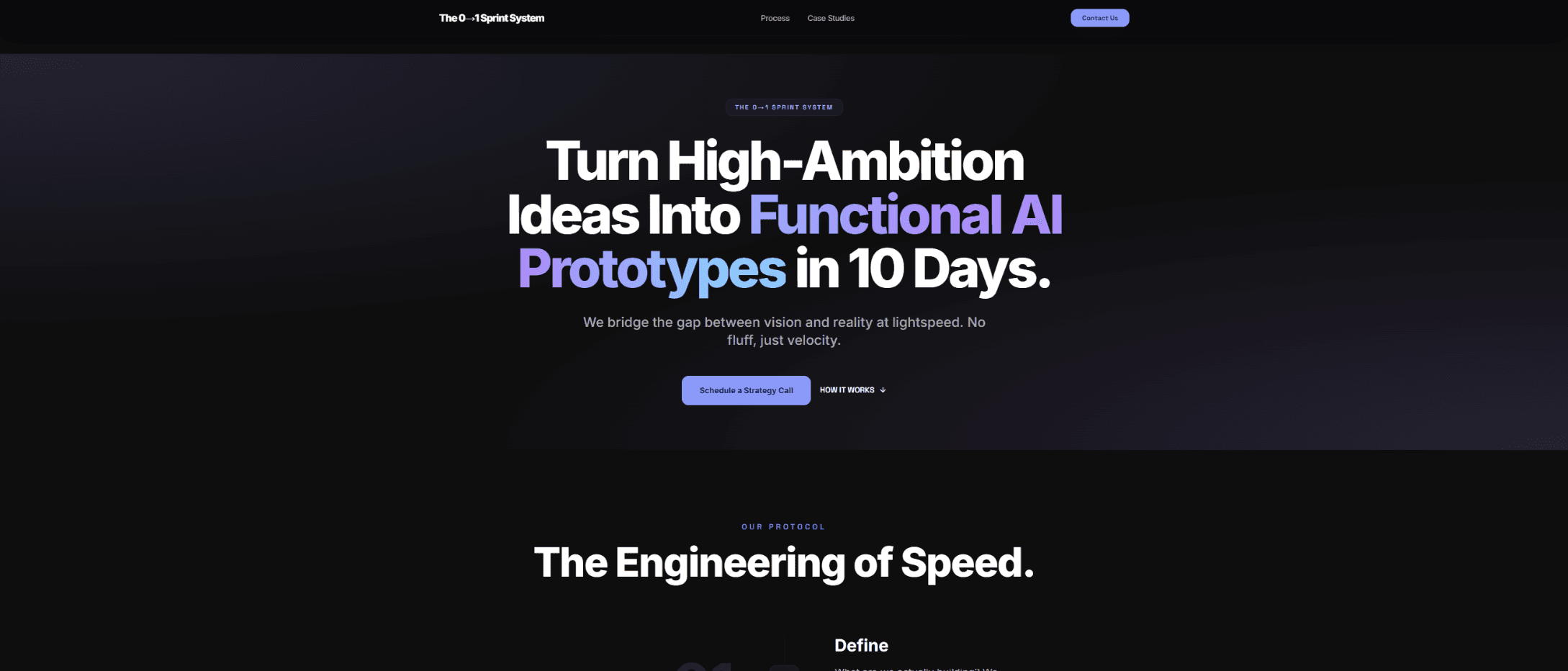 AI Prototype Studio: Landing Page Experiment hero