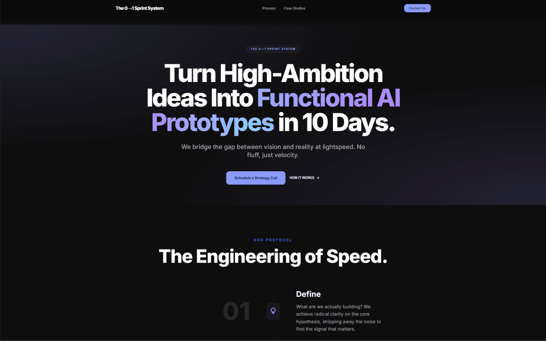 AI Prototype Studio: Landing Page Experiment placeholder preview