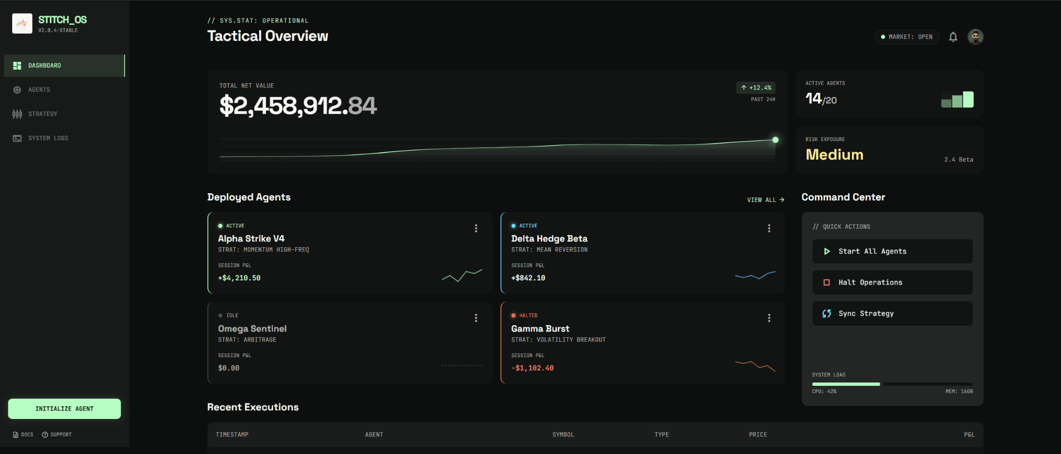 AI Agent Trading Bot hero