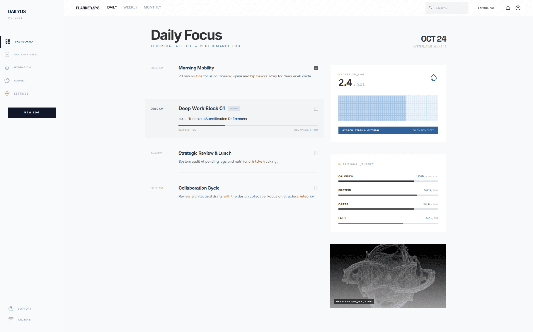 DailyOS: Routine & Wellness Tracker placeholder preview